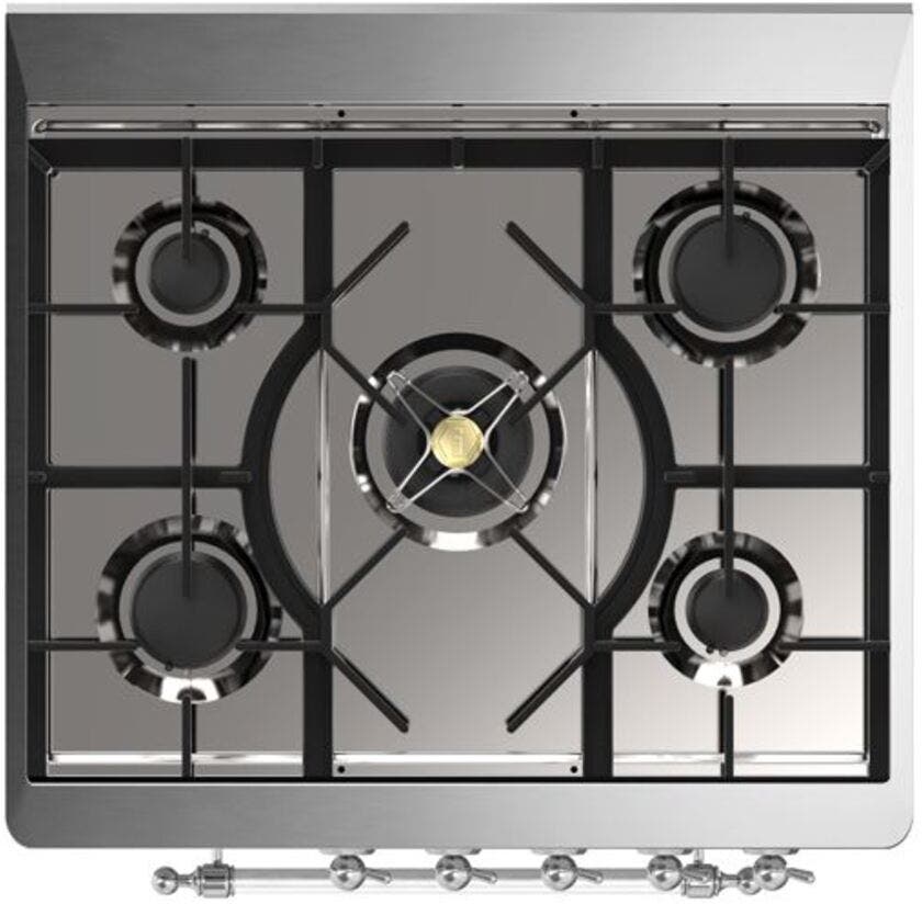 Ilve UM30DNE3MBC Natural Gas In Midnight Blue W/ Chrome Trim