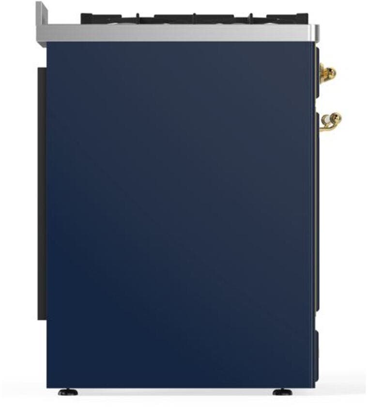 Ilve UM30DNE3MBG Natural Gas In Midnight Blue W/ Brass Trim