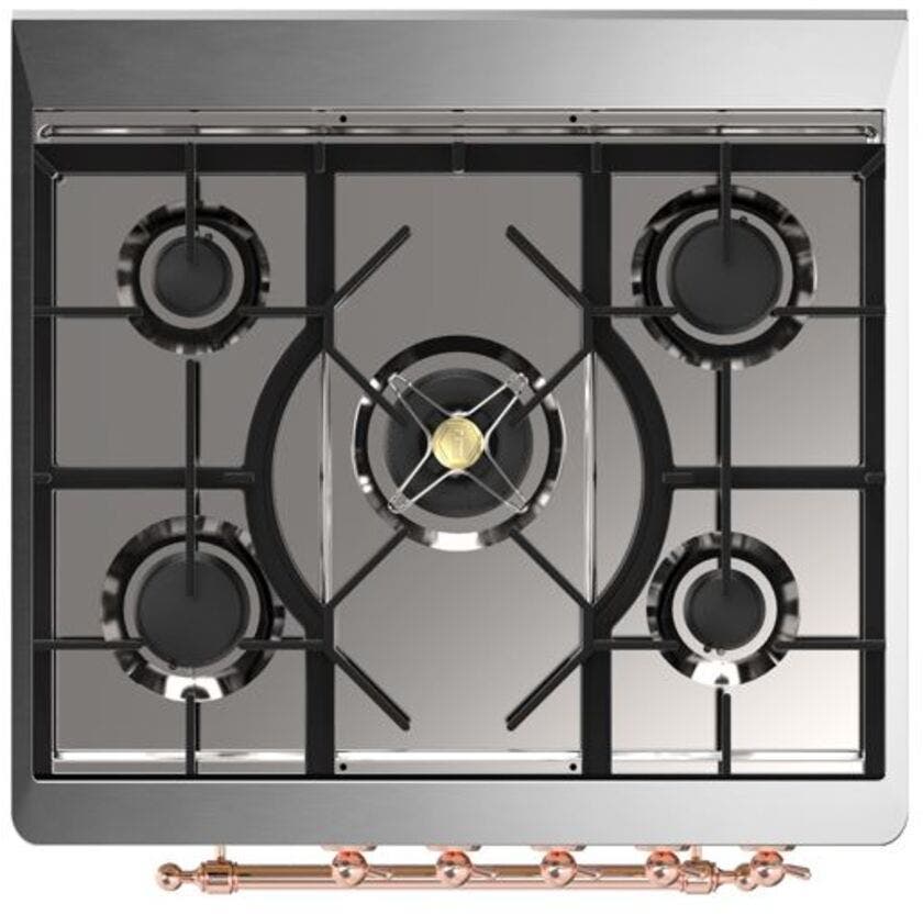 Ilve UM30DNE3MBP Natural Gas In Midnight Blue W/ Copper Trim