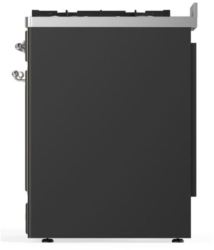 Ilve UM30DNE3MGC Natural Gas In Matte Graphite W/ Chrome Trim