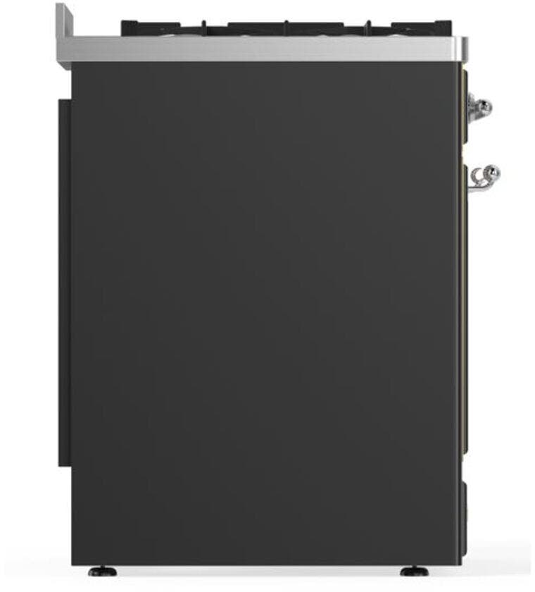 Ilve UM30DNE3MGC Natural Gas In Matte Graphite W/ Chrome Trim