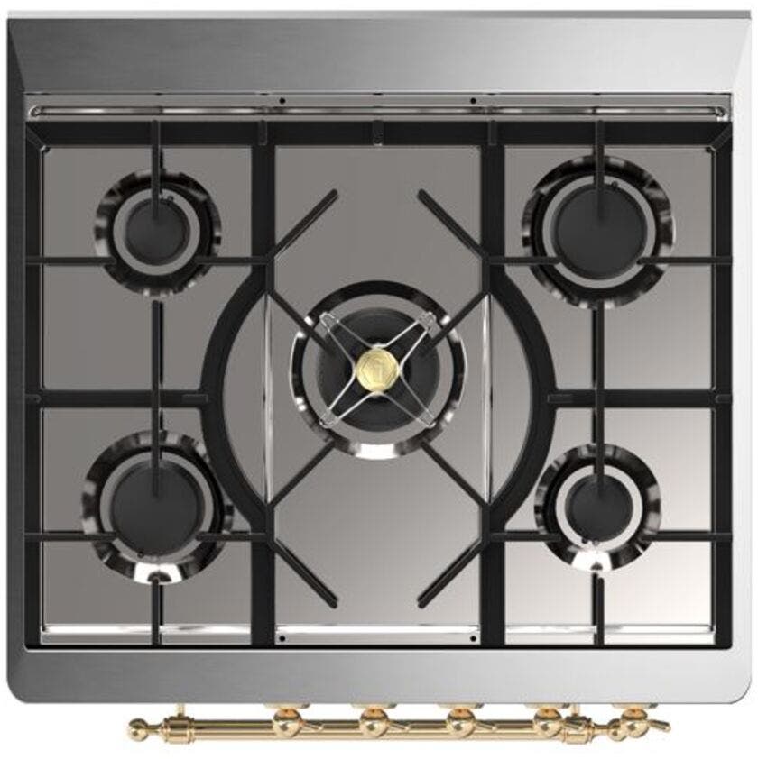 Ilve UM30DNE3MGG Natural Gas In Matte Graphite W/ Brass Trim