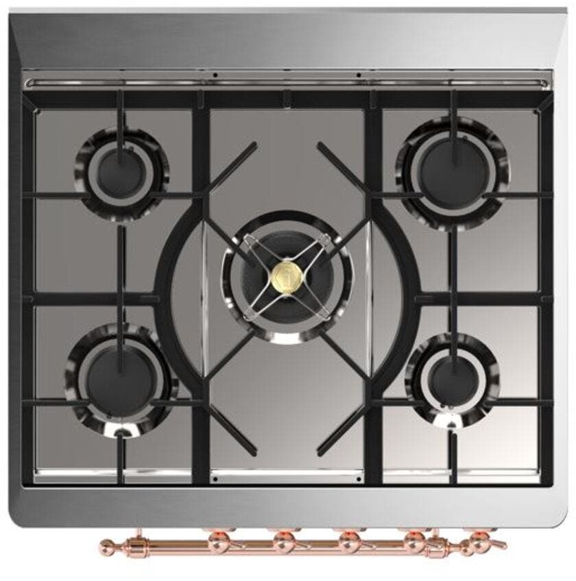 Ilve UM30DNE3MGPLP Liquid Propane In Matte Graphite W/ Copper Trim
