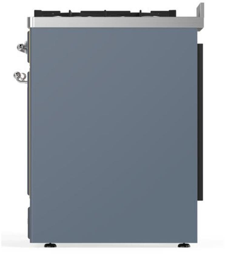 Ilve UM30DNE3BGC Natural Gas In Blue Grey W/ Chrome Trim