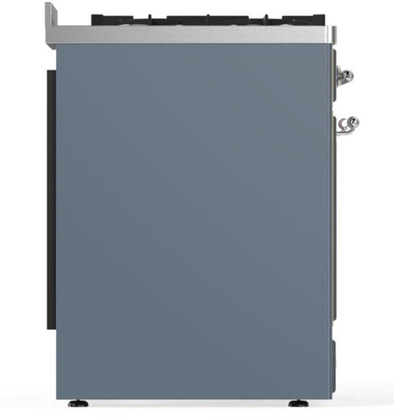 Ilve UM30DNE3BGC Natural Gas In Blue Grey W/ Chrome Trim