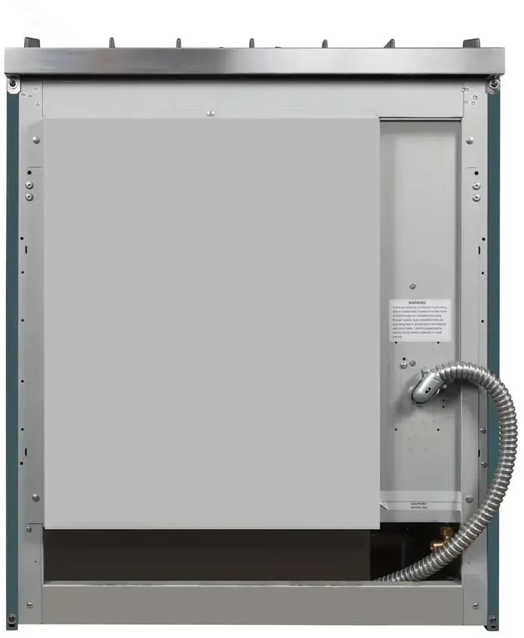 Ilve UM30DNE3BGC Natural Gas In Blue Grey W/ Chrome Trim