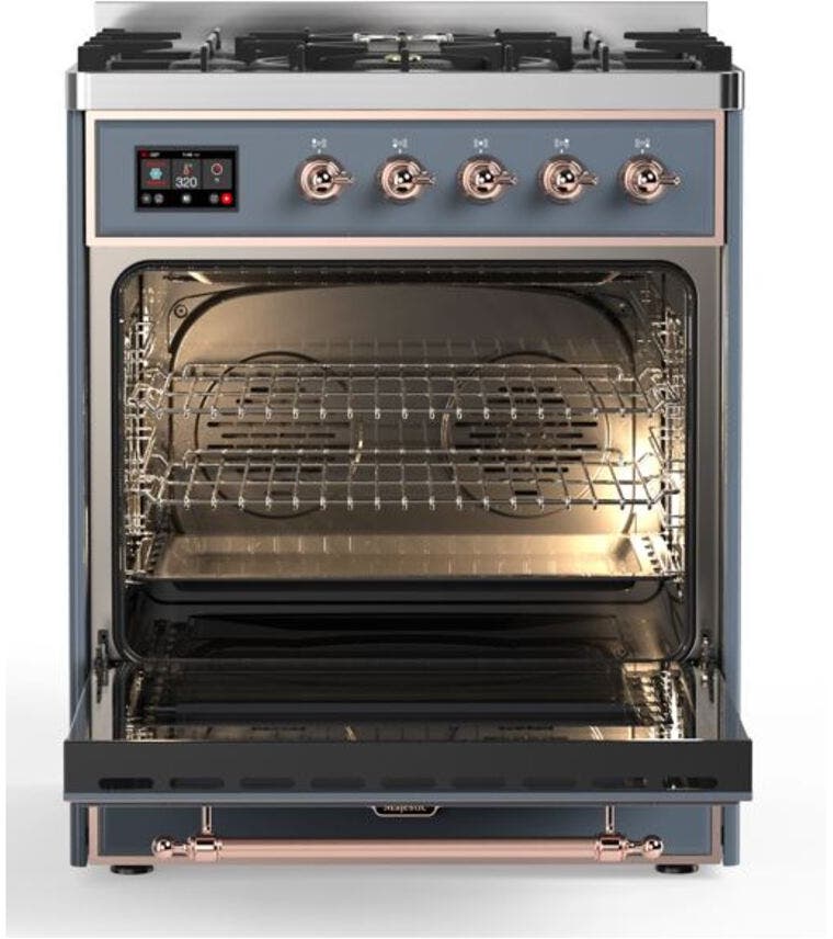 Ilve UM30DNE3BGPLP Liquid Propane In Blue Grey W/ Copper Trim