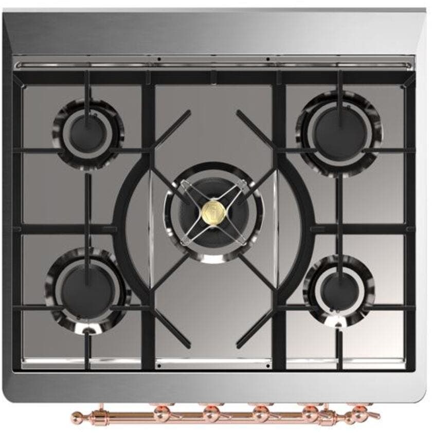 Ilve UM30DNE3BGPLP Liquid Propane In Blue Grey W/ Copper Trim