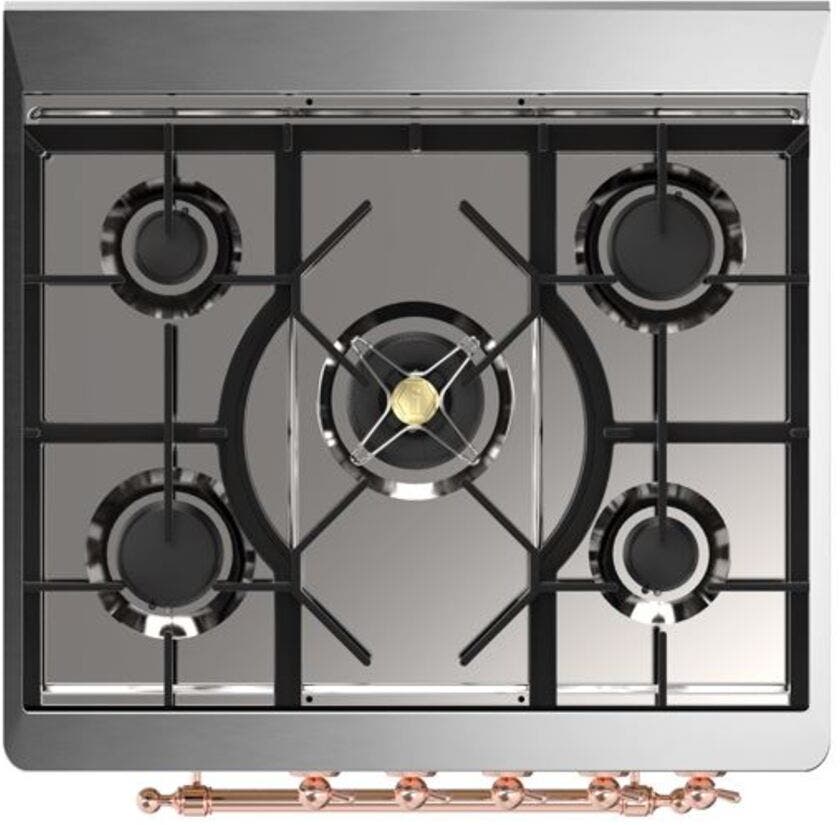 Ilve UM30DNE3BGP Natural Gas In Blue Grey W/ Copper Trim