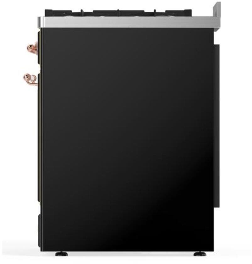 Ilve UM30DNE3BKP Natural Gas In Glossy Black W/ Copper Trim