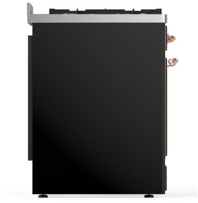 Ilve UM30DNE3BKP Natural Gas In Glossy Black W/ Copper Trim