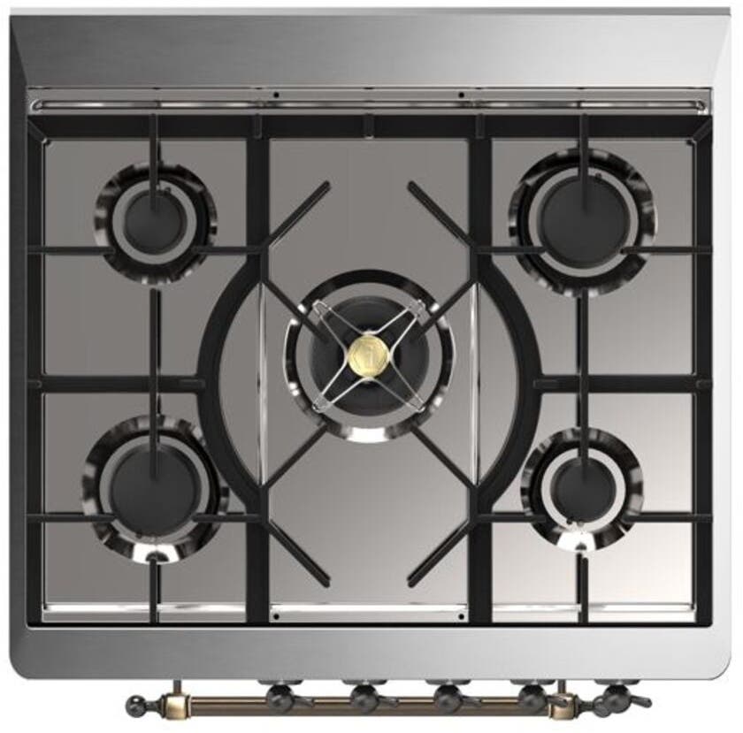 Ilve UM30DNE3AWB Natural Gas In Antique White W/ Bronze Trim