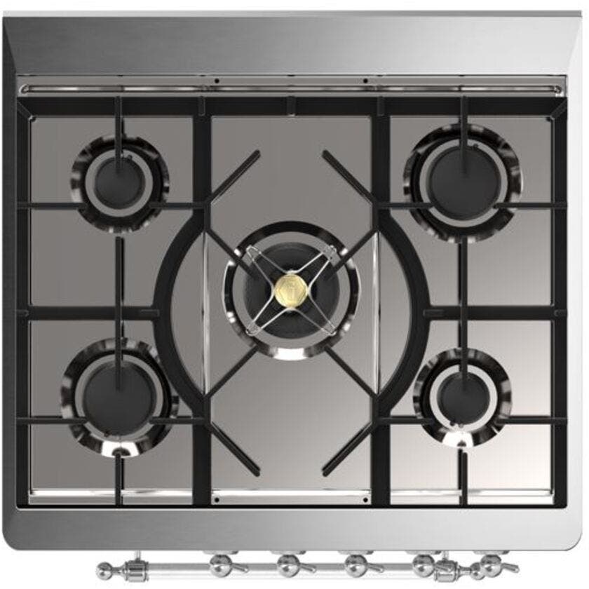 Ilve UM30DNE3AWC Natural Gas In Antique White W/ Chrome Trim
