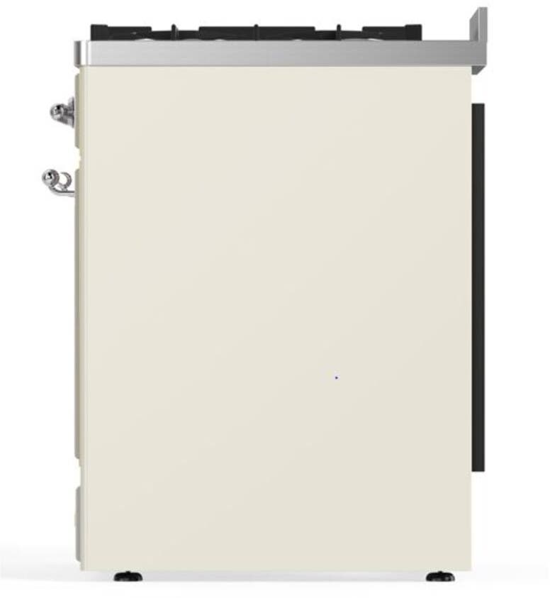 Ilve UM30DNE3AWC Natural Gas In Antique White W/ Chrome Trim