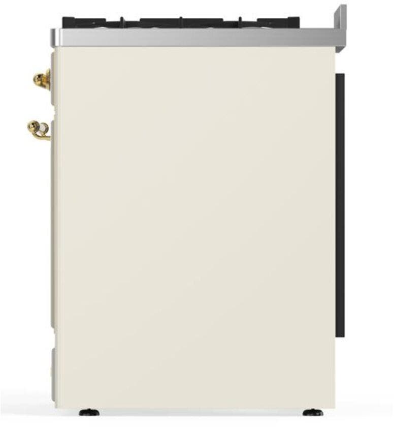 Ilve UM30DNE3AWG Natural Gas In Antique White W/ Brass Trim