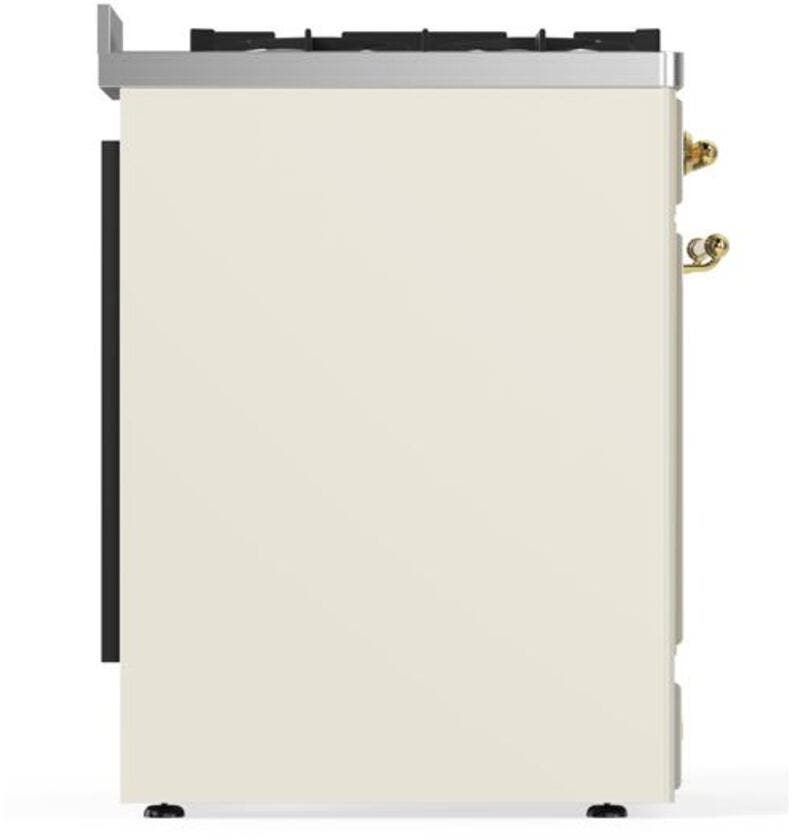 Ilve UM30DNE3AWG Natural Gas In Antique White W/ Brass Trim