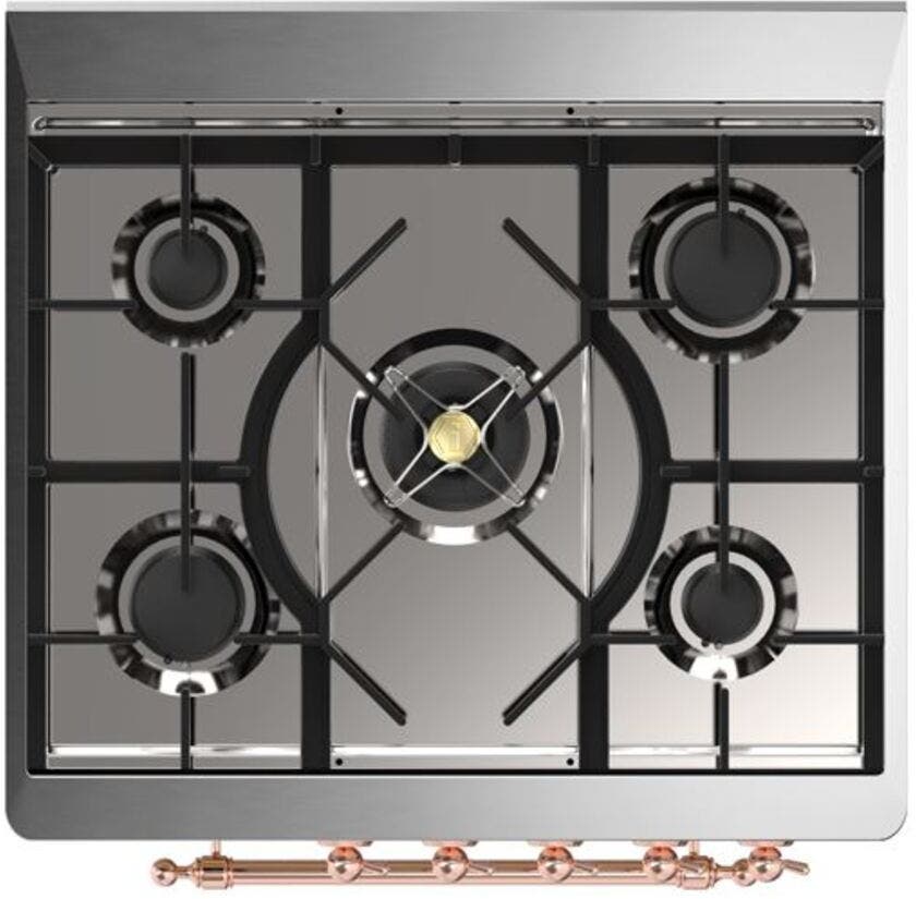 Ilve UM30DNE3AWPLP Liquid Propane In Antique White W/ Copper Trim