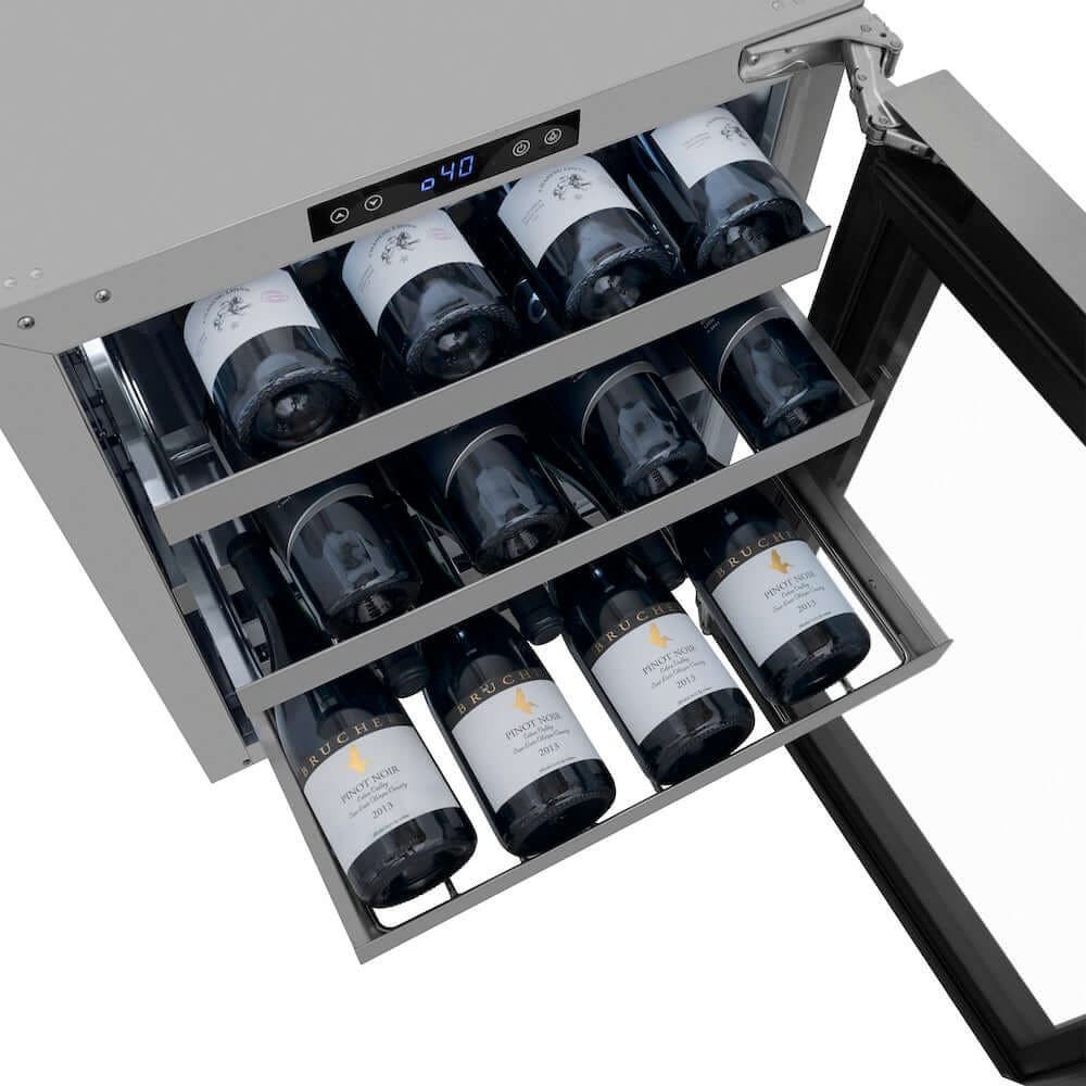 Zline RWDOGS24 Stainless Steel With Glass Door