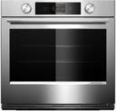 30 Inch Single Convection Smart Electric Wall Oven with 5 cu. ft. Oven Capacity, Intelligent Cooking Camera, Backlit Knobs, Steam Clean & Self-Cleaning Cycles, Backlit Knobs, Sabbath Mode, and Star-K Certified