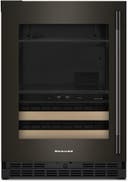 24 Inch Built-In Undercounter Dual Zone Beverage Center with 14 Wine Bottle Capacity, SatinGlide® Full-Extension Wood-Front Racks, UV-Protected Thermal Glass Door, Backlit Touch Controls, Sabbath Mode and Star-K Certified