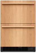 24 Inch Undercounter Double-Drawer Refrigerator/Freezer with 4.2 cu. ft. Capacity, Temperature Monitoring System, Ultra-Bright LED Lighting, Automatic Ice Maker, Backlit Touch Controls, Sabbath Mode and Star-K Certified
