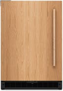 24 Inch Undercounter Wine Cellar with 46 Standard Wine Bottle Capacity, SatinGlide® Full-Extension Wood-Front Racks, Fully Flush Installation, Temperature Monitoring System, Motion-Activated LED Lighting, Two Temperature-Controlled Zones, Door Alarm, Sabbath Mode and STAR-K Certified