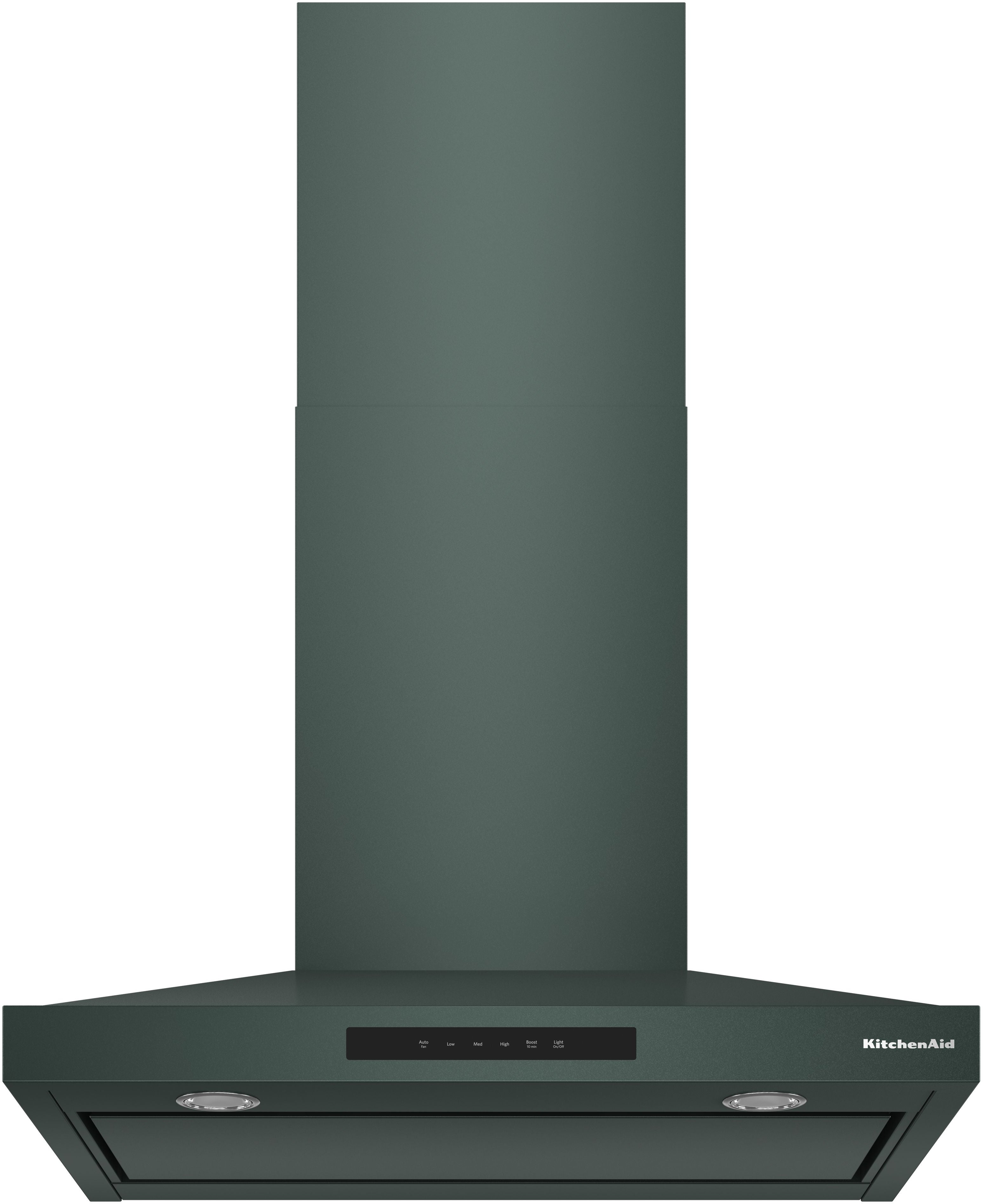 KitchenAid KVWC730SBE 30 Inch Wall Mount Chimney Hood Black Ore