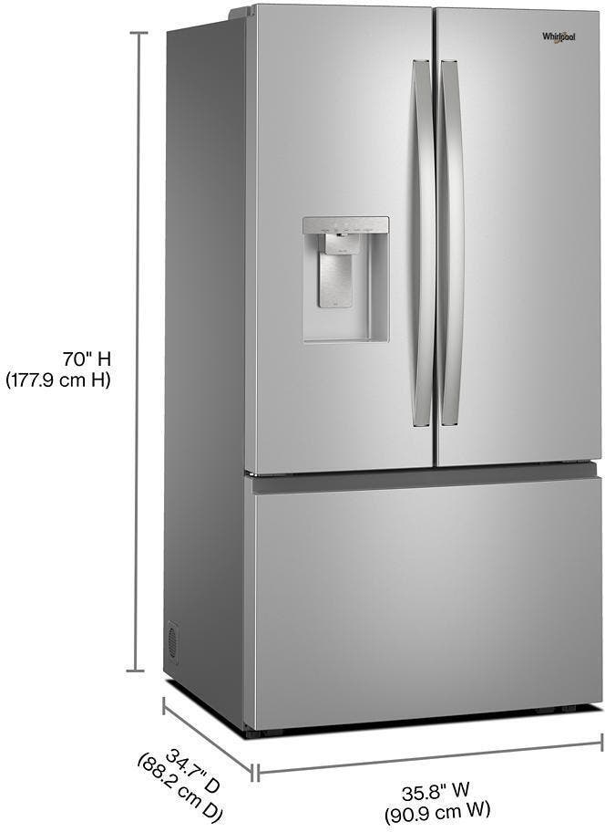 Whirlpool WRFF3536SZ Fingerprint-Resistant Stainless Steel