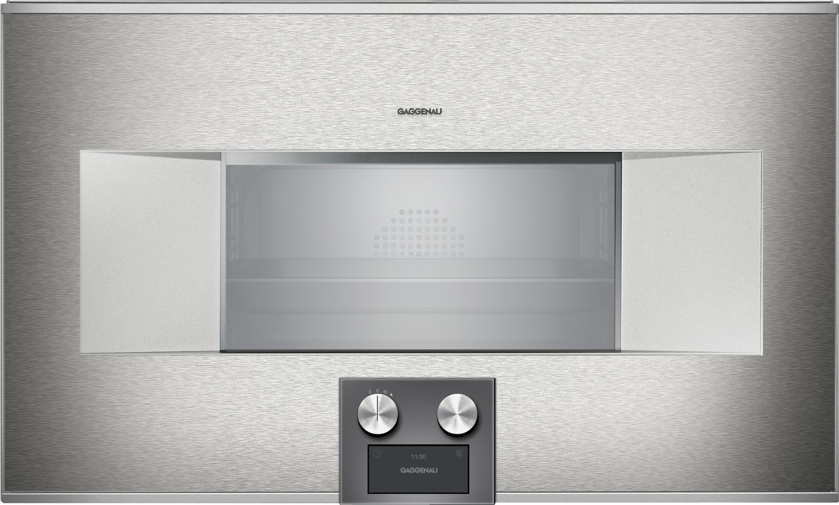 Gaggenau BS484612 Right Hinge, Stainless Steel Behind Glass