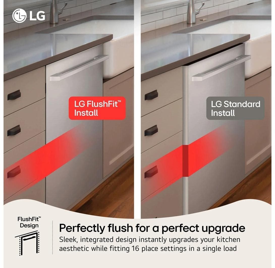 LG LDNPM545D Printproof Black Stainless Steel