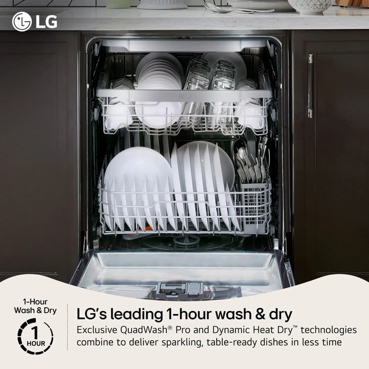 LG LDNTM545D Printproof Black Stainless Steel