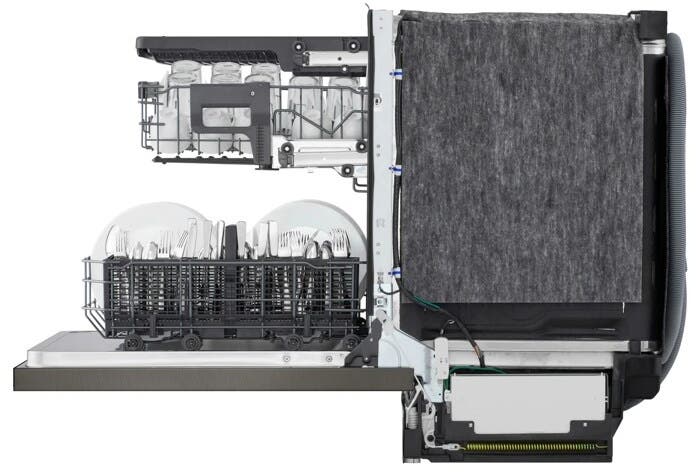 LG LDNPM545D Printproof Black Stainless Steel