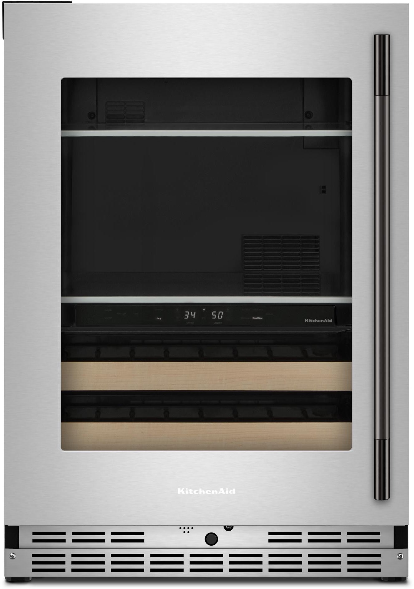 シロル KitchenAid KUBL524SPS 24 Inch Built-In Undercounter Dual Zone