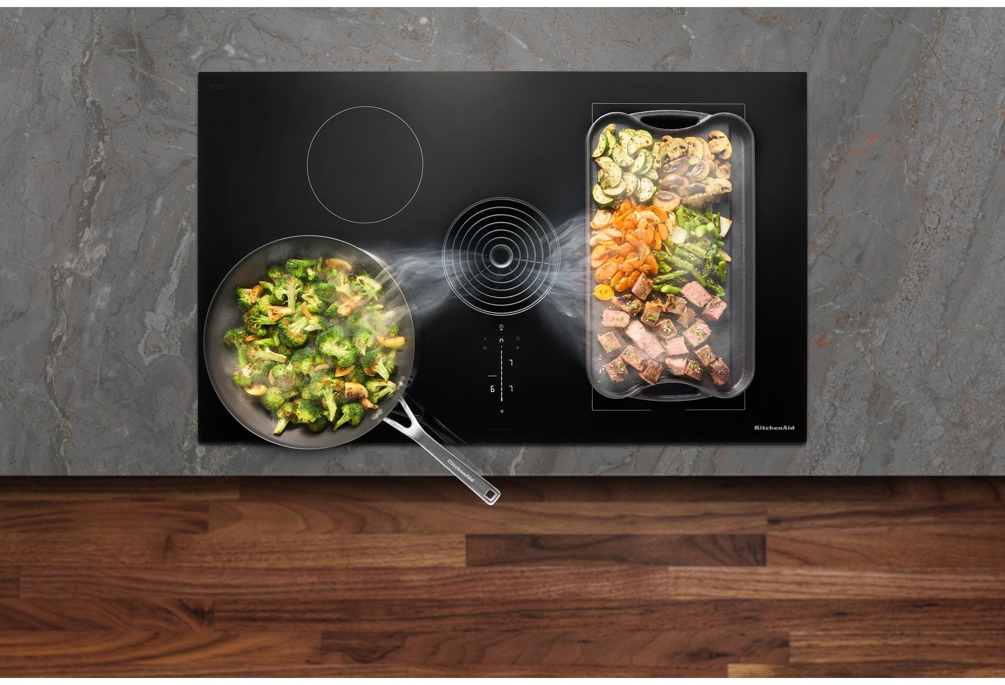 KitchenAid KCID936SBL 36 Inch NextGen Induction Downdraft Cooktop