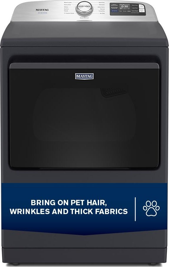 Maytag MGD7205RF 27 Inch Smart Gas Top Load Dryer Midnight Steel