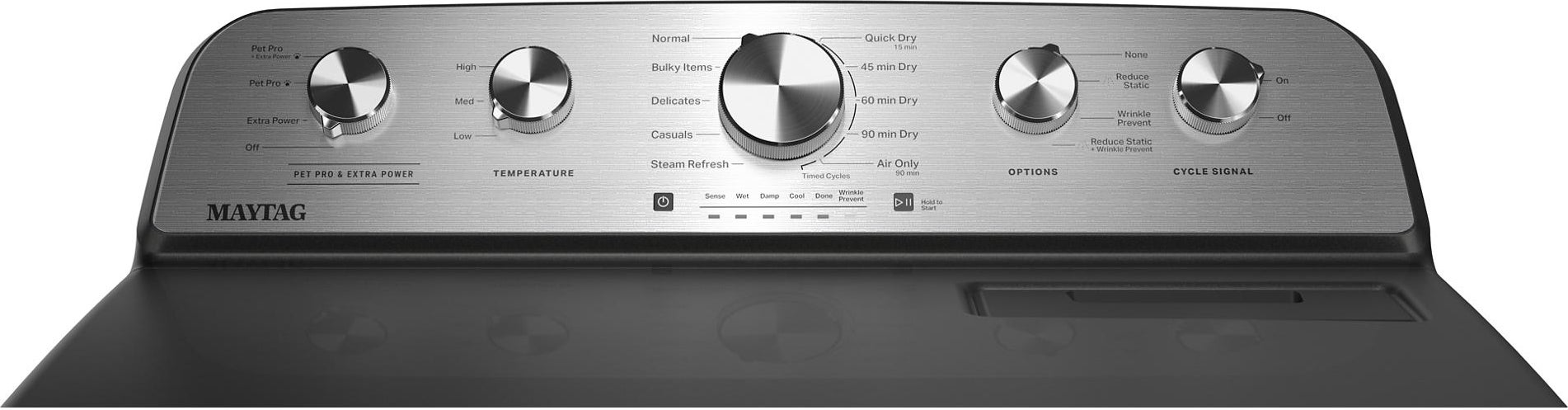 Maytag MED5605RU 7.0 Cu. Ft. Top Load Dryer Volcano Black