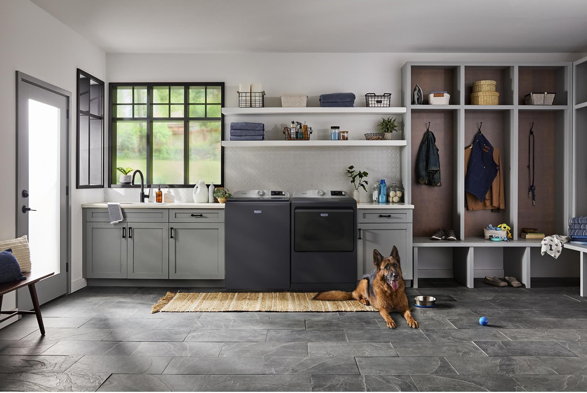 Maytag MED7205RF Midnight Steel