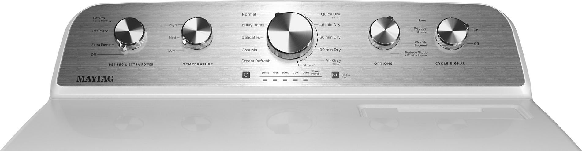 Maytag MGD5605RW 7.0 Cu. Ft. Top Load Dryer White | Plesser's