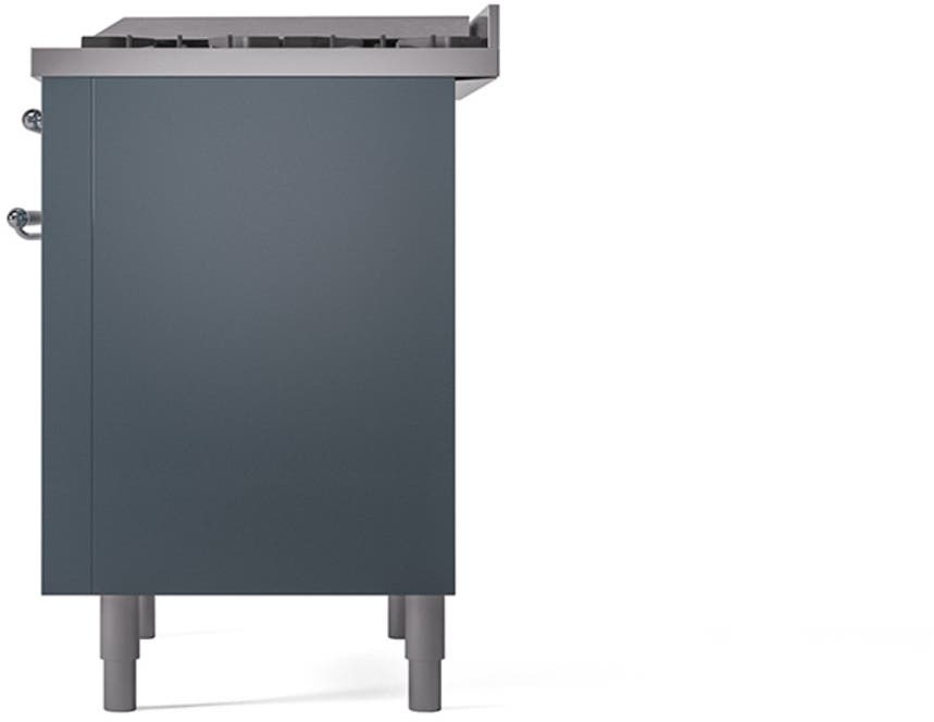 Ilve UP36FQNMPBGC Blue Grey With Chrome Trim