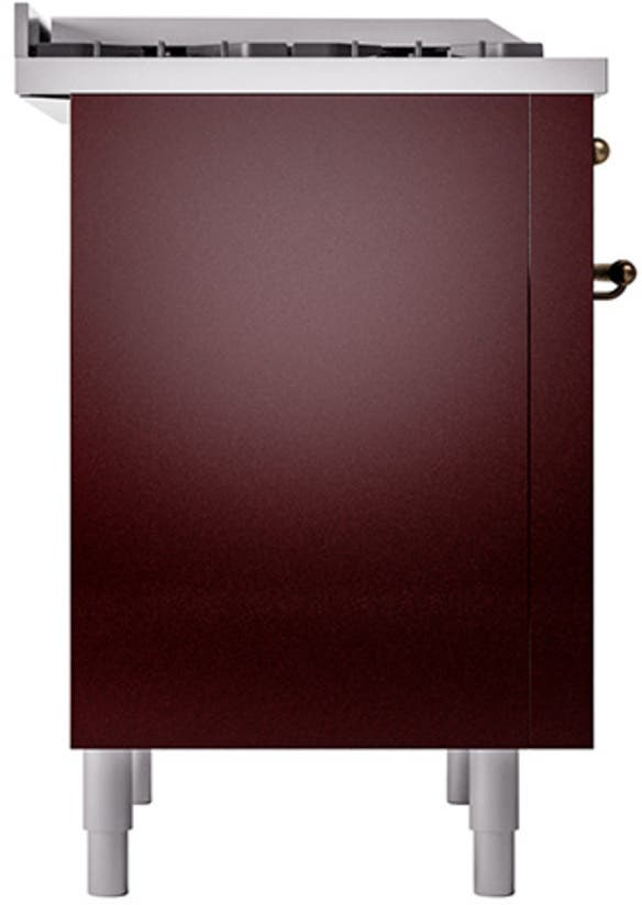 Ilve UP36FQNMPBUBLP Burgundy With Bronze Trim, Lp