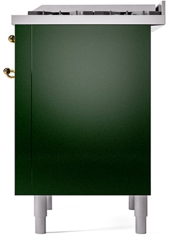 Ilve UP36FQNMPEGG Emerald Green With Brass Trim
