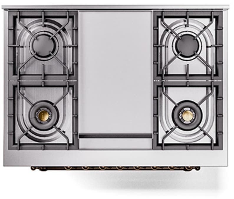 Ilve UP36FQNMPMBB Midnight Blue With Bronze Trim