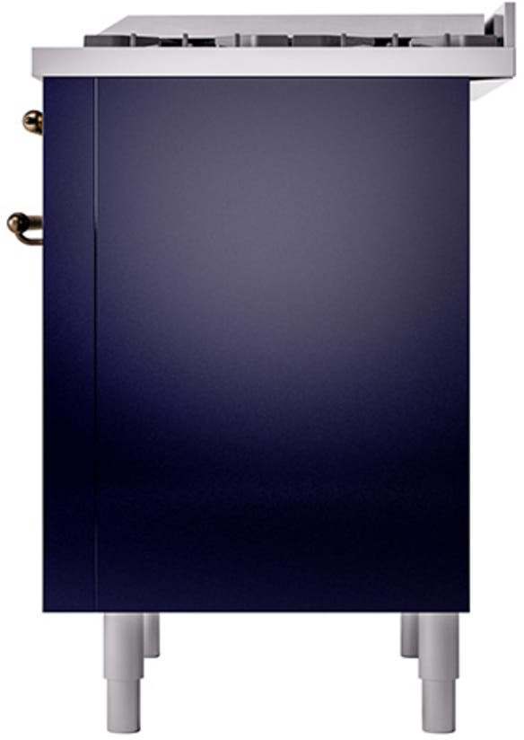 Ilve UP36FQNMPMBB Midnight Blue With Bronze Trim