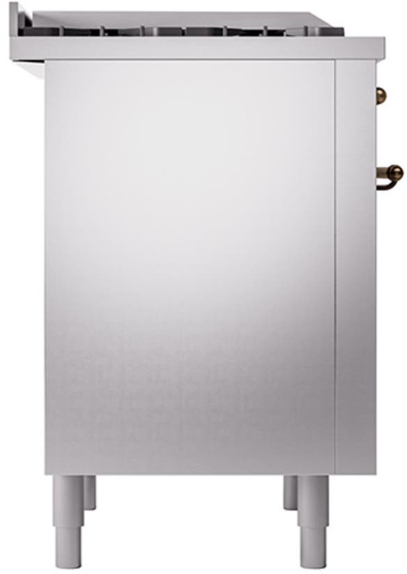 Ilve UP36FQNMPSSBLP Stainless Steel With Bronze Trim, Lp