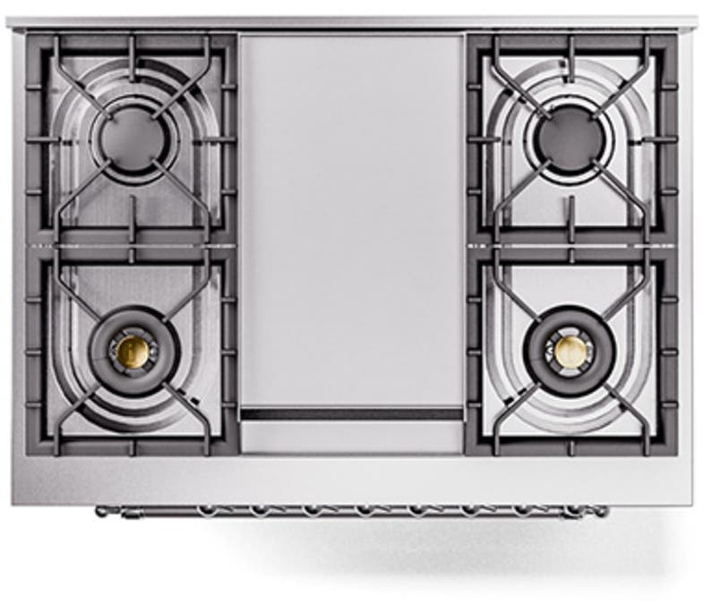 Ilve UP36FQNMPSSCLP Stainless Steel With Chrome Trim, Lp
