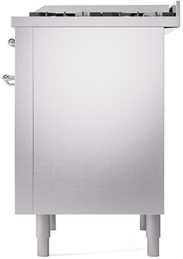 Ilve UP36FQNMPSSCLP Stainless Steel With Chrome Trim, Lp