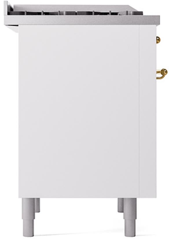 Ilve UP36FQNMPWHGLP White With Brass Trim, Lp