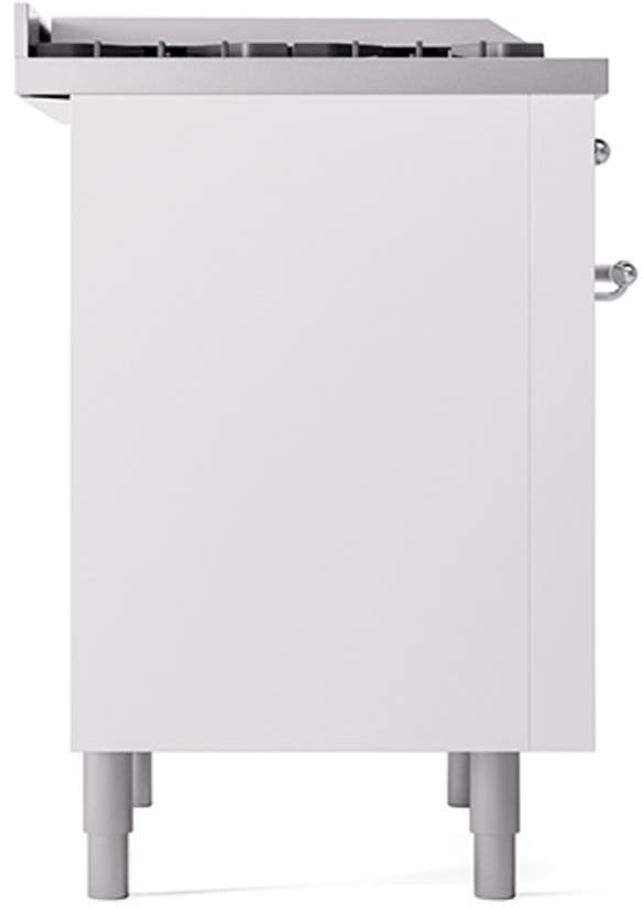 Ilve UP36FQNMPWHC White With Chrome Trim