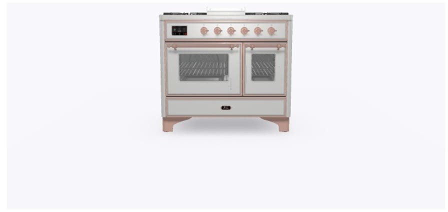 Ilve UMD10FDNS3SSPLP Liquid Propane In Stainless Steel W/ Copper Trim