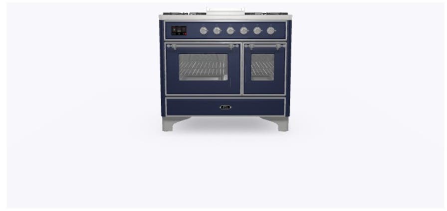 Ilve UMD10FDNS3MBCLP Liquid Propane In Midnight Blue W/ Chrome Trim